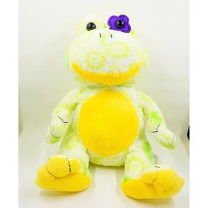 Hug & Luv Daisy Flower Frog Plush Stuffed Animal 9"